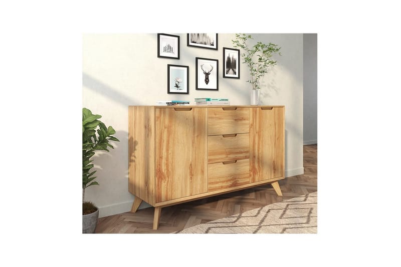 Sideboard & skänk Loft24 Skänk Ezra 120x40x75 cm Natur - Förvaring - Förvaringsmöbler - Sideboard & sk änk