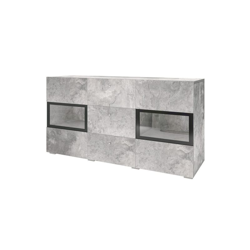 Sideboard Baros 2 Dörrar med 3 Lådor - Betongljus - Förvaring - Förvaringsmöbler - Sideboard & skänk