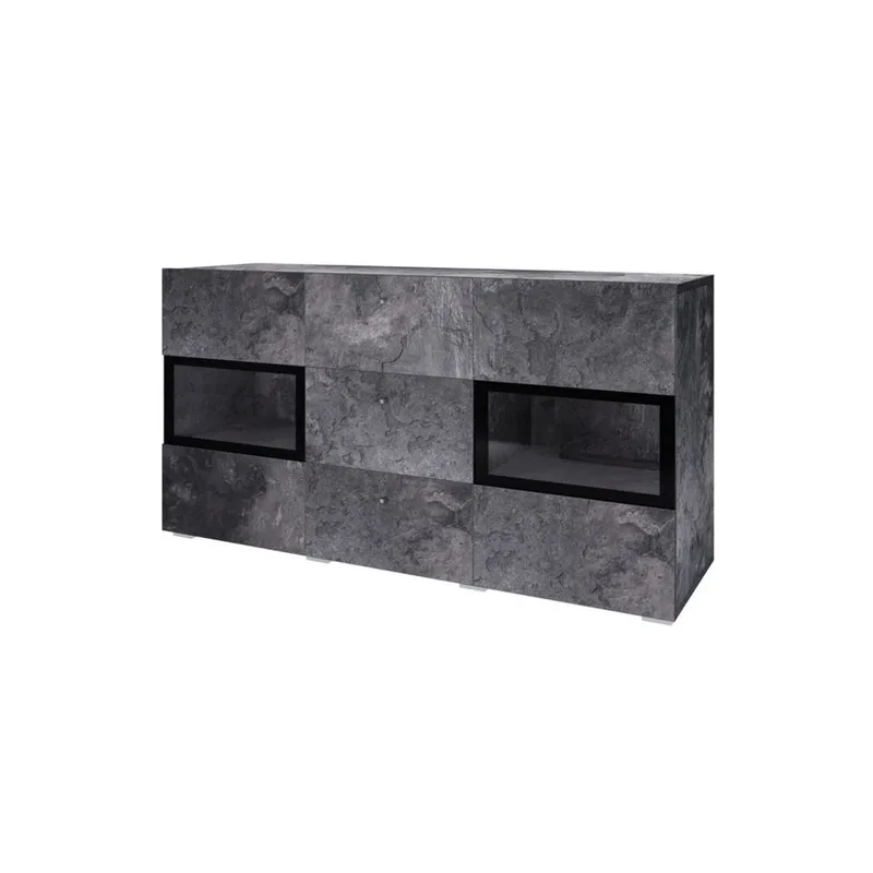 Sideboard Baros 2 Dörrar med 3 Lådor - Skiffer - Förvaring - Förvaringsmöbler - Sideboard & skänk