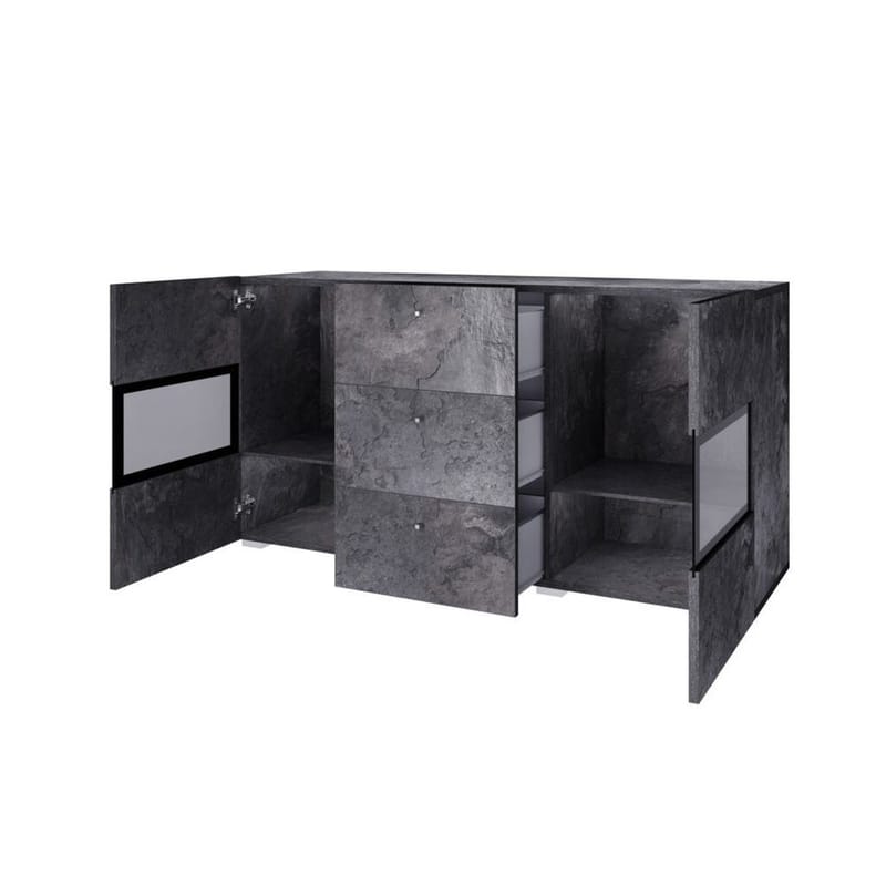 Sideboard Baros 2 Dörrar med 3 Lådor - Skiffer - Förvaring - Förvaringsmöbler - Sideboard & skänk