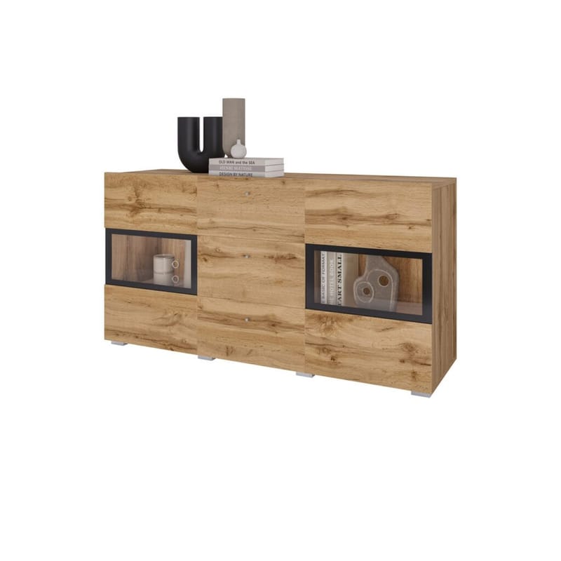 Sideboard Baros 2 Dörrar med 3 Lådor - Wotan Ek - Förvaring - Förvaringsmöbler - Sideboard & skänk