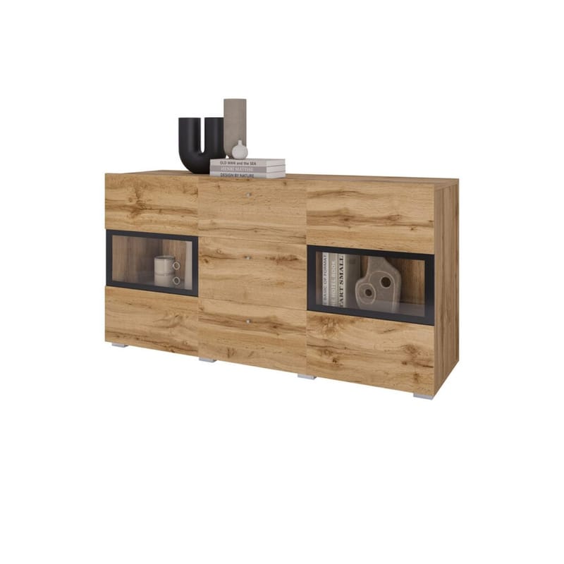 Sideboard Baros 2 Dörrar med 3 Lådor - Wotan Ek - Förvaring - Förvaringsmöbler - Sideboard & skänk