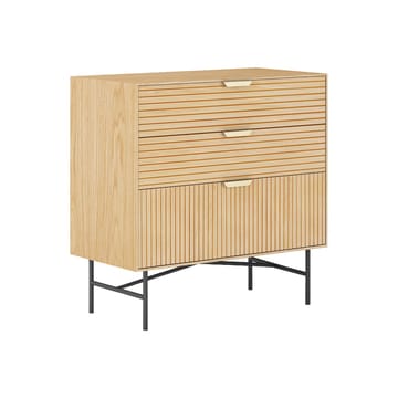 Sideboard Bassel 3D melamine 80x40x80 cm - Beige - Förvaring - Förvaringsmöbler - Sideboard & skänk