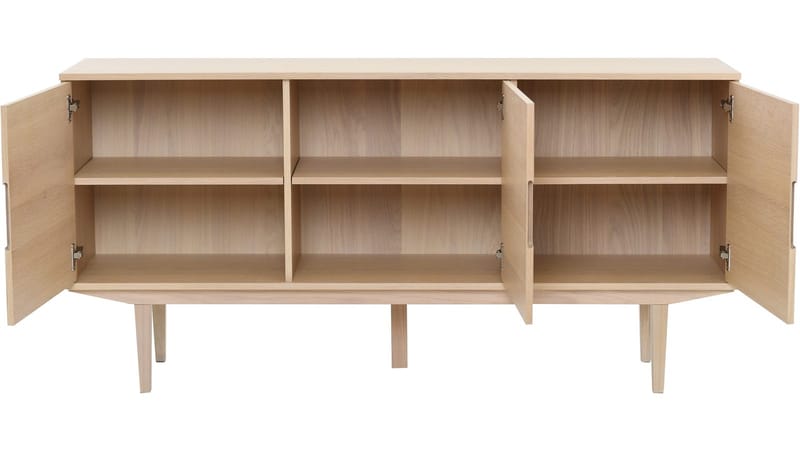 Sideboard Falmar med 3 Dörrar - Vitpigmenterad - Förvaring - Förvaringsmöbler - Sideboard & skänk