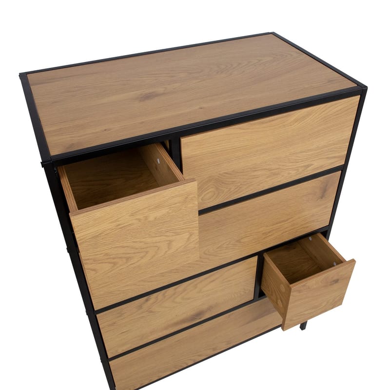 Sideboard Hedvig ask/svart 70x40x95 cm - Förvaring - Förvaringsmöbler - Sideboard & skänk