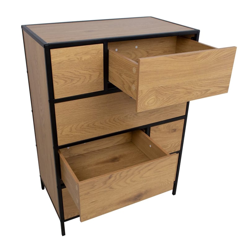 Sideboard Hedvig ask/svart 70x40x95 cm - Förvaring - Förvaringsmöbler - Sideboard & skänk