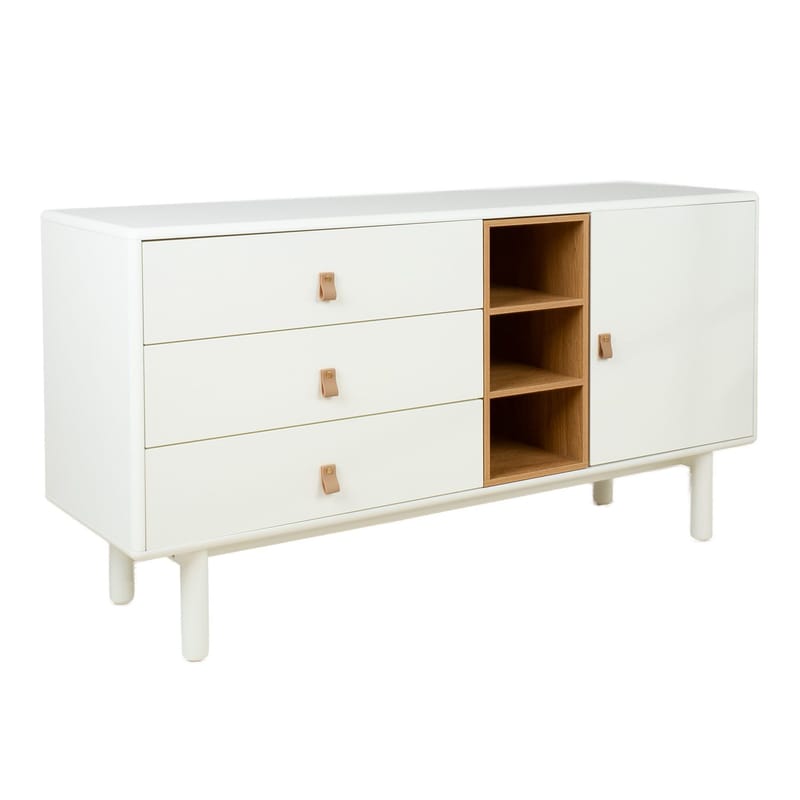 Sideboard Iris 140x40x75 cm, Vit