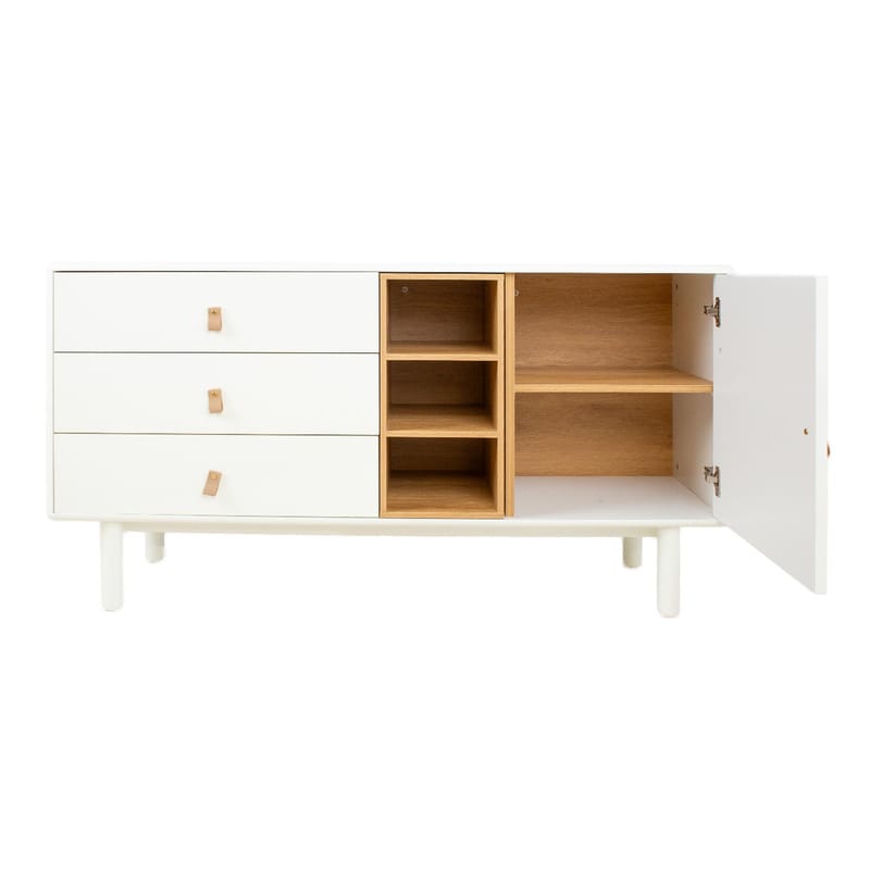 Sideboard Iris 140x40x75 cm - Vit - Förvaring - Förvaringsmöbler - Sideboard & skänk