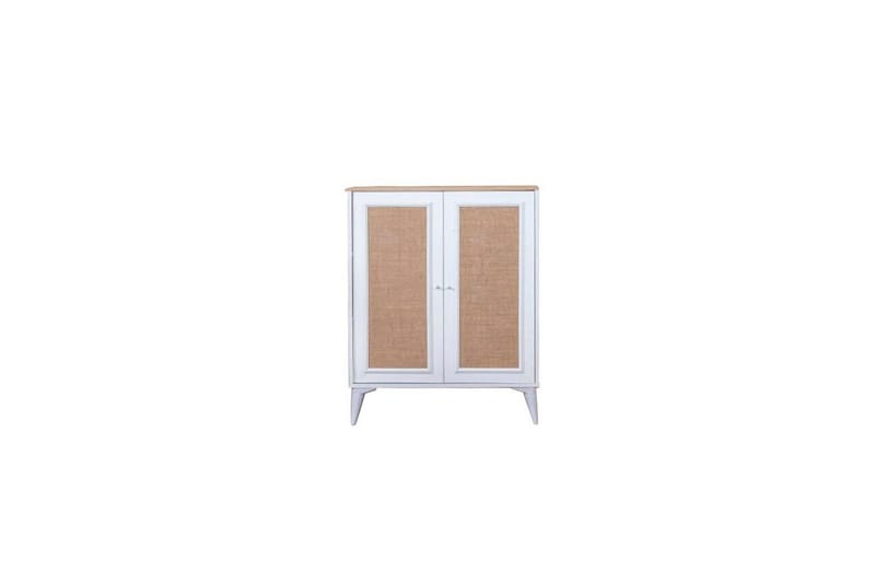 Sideboard Jatinder Vit / Ek - Natur/Vit - Förvaring - Förvaringsmöbler - Sideboard & skänk