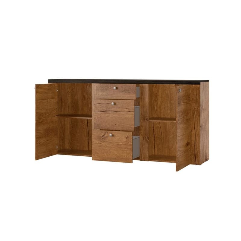 Sideboard Larona 2 Dörrar med 3 Lådor - Lefkas Ek - Förvaring - Förvaringsmöbler - Sideboard & skänk