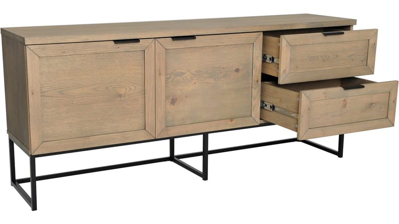 Sideboard Lindor - Oljad grå ekfaner - Förvaring - Förvaringsmöbler - Sideboard & skänk