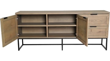 Sideboard Lindor - Oljad grå ekfaner - Förvaring - Förvaringsmöbler - Sideboard & skänk