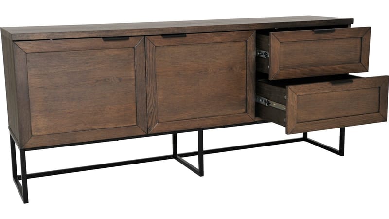 Sideboard Lindor Oljad - Oljad brun ekfaner - Förvaring - Förvaringsmöbler - Sideboard & skänk