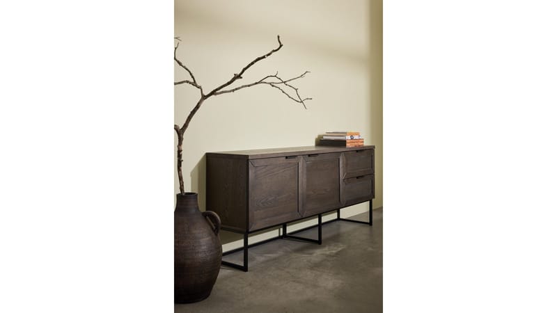 Sideboard Lindor Oljad - Oljad brun ekfaner - Förvaring - Förvaringsmöbler - Sideboard & skänk