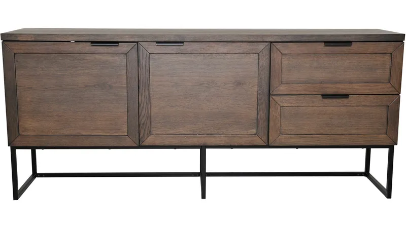 Sideboard Lindor Oljad, Oljad brun ekfaner