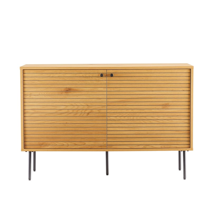 Sideboard Line melamin med ekbark 110x40x74 cm - Brun - Förvaring - Förvaringsmöbler - Sideboard & skänk