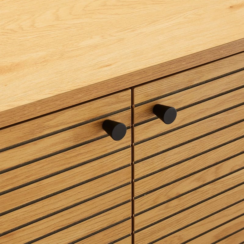 Sideboard Line melamin med ekbark 110x40x74 cm - Brun - Förvaring - Förvaringsmöbler - Sideboard & skänk