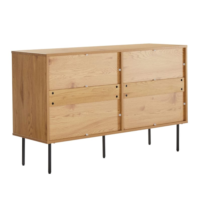 Sideboard Line melamin med ekbark 120x40x75 cm - Brun - Förvaring - Förvaringsmöbler - Byrå