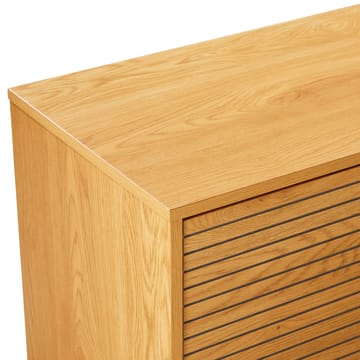 Sideboard Line melamin med ekbark 150x40x74 cm - Brun - Förvaring - Förvaringsmöbler - Sideboard & skänk