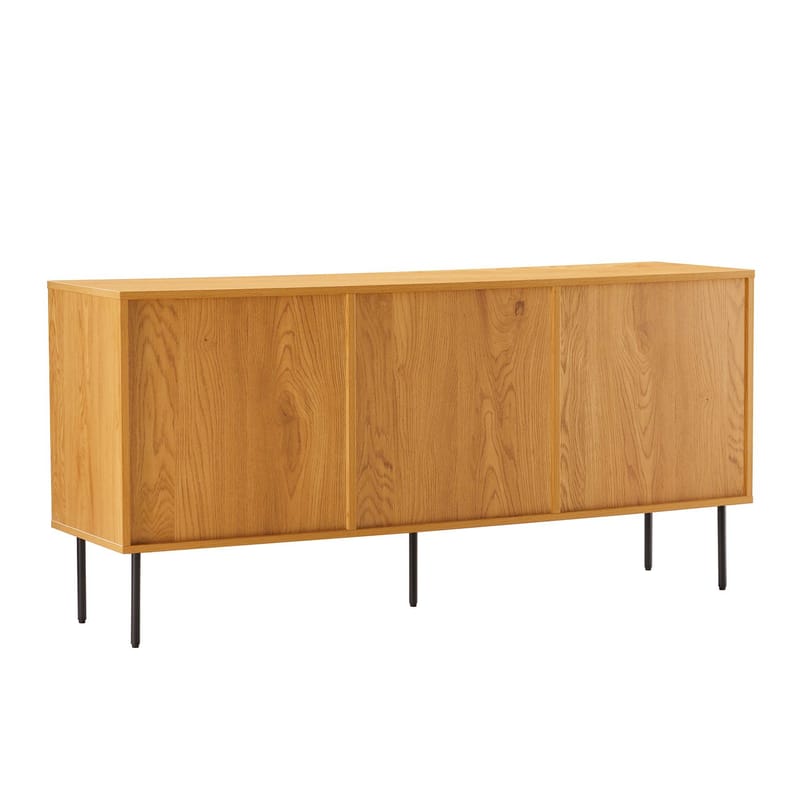 Sideboard Line melamin med ekbark 150x40x74 cm - Brun - Förvaring - Förvaringsmöbler - Sideboard & skänk
