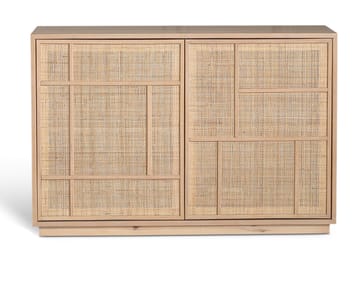Sideboard med förvaring och rottingdörrar 120 cm bred - Stockholm - Ek - Förvaring - Förvaringsmöbler - Sideboard & skänk