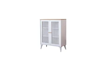 Sideboard Mjudi Vit / Ek - Vit / Ek - Förvaring - Förvaringsmöbler - Sideboard & skänk