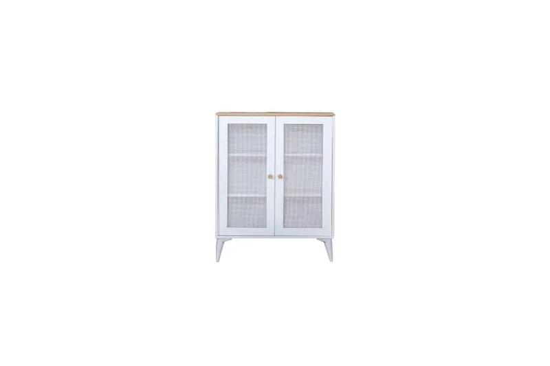 Sideboard Mjudi Vit / Ek, Vit / Ek