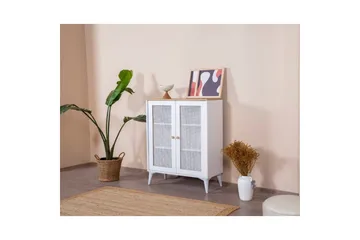 Sideboard Mjudi Vit / Ek - Vit / Ek - Förvaring - Förvaringsmöbler - Sideboard & skänk