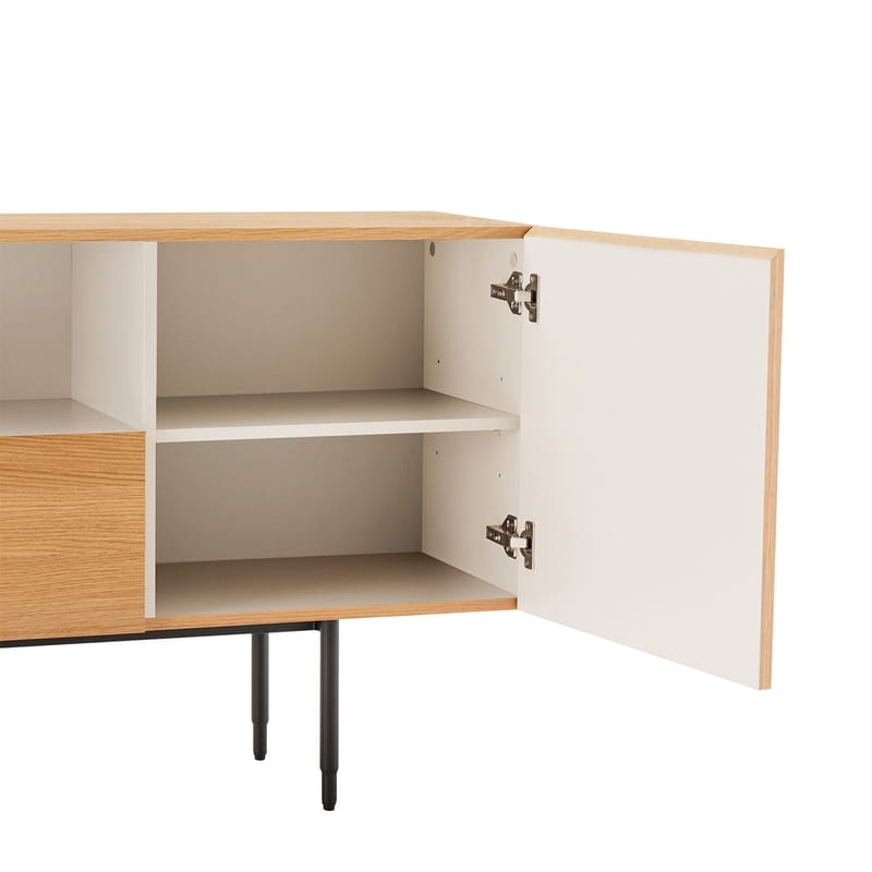 Sideboard Nate ek 180x40x76 cm - Beige - Förvaring - Förvaringsmöbler - Sideboard & skänk