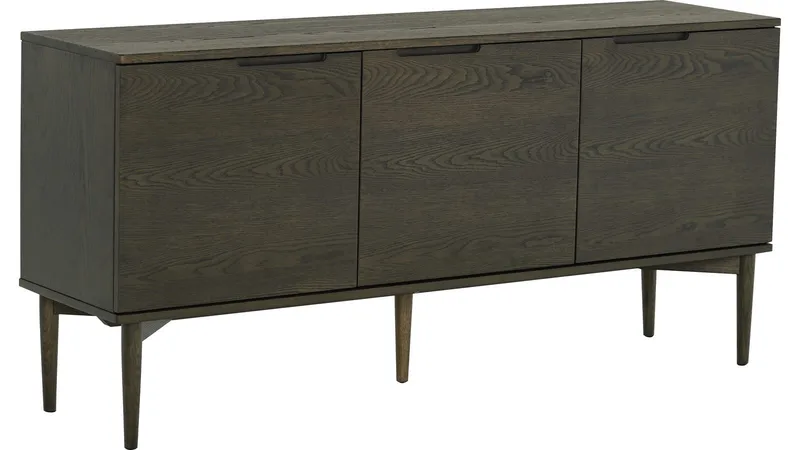 Sideboard Nordal 3 Dörrar - Brunlackad ek med vitpigmentering - Förvaring - Förvaringsmöbler - Sideboard & skänk