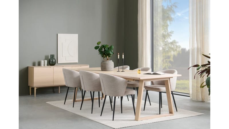 Sideboard Nordal 3 Dörrar - Brunlackad ekfaner - Förvaring - Förvaringsmöbler - Sideboard & skänk