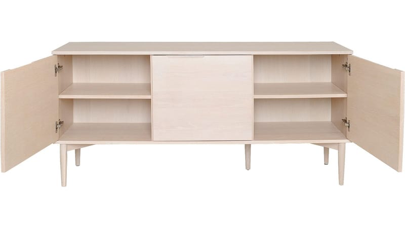Sideboard Nordal 3 Dörrar - Brunlackad ekfaner - Förvaring - Förvaringsmöbler - Sideboard & skänk