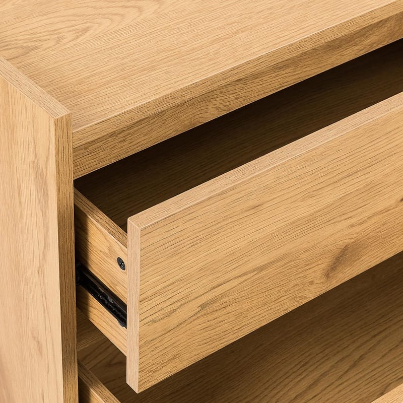 Sideboard Sacha melamin med ekbark 120x40x80 cm - ekbark - Förvaring - Förvaringsmöbler - Sideboard & skänk