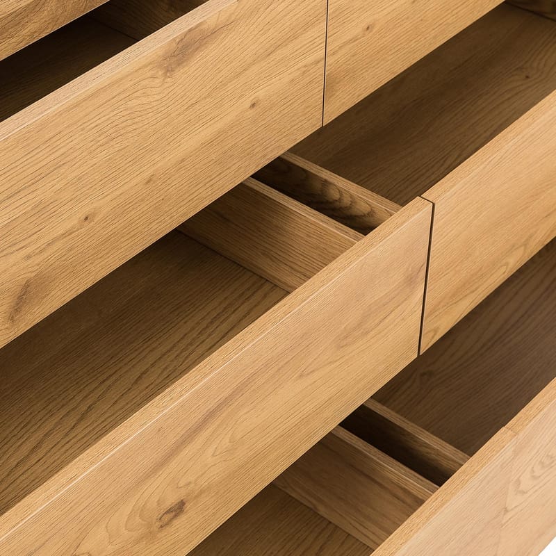 Sideboard Sacha melamin med ekbark 120x40x80 cm - ekbark - Förvaring - Förvaringsmöbler - Sideboard & skänk