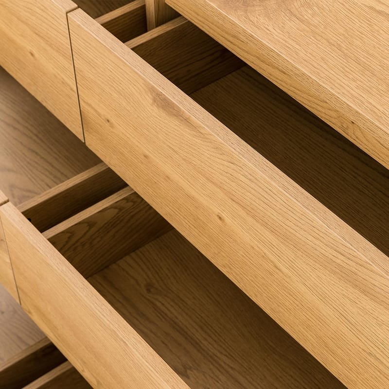 Sideboard Sacha melamin med ekbark 120x40x80 cm - ekbark - Förvaring - Förvaringsmöbler - Sideboard & skänk