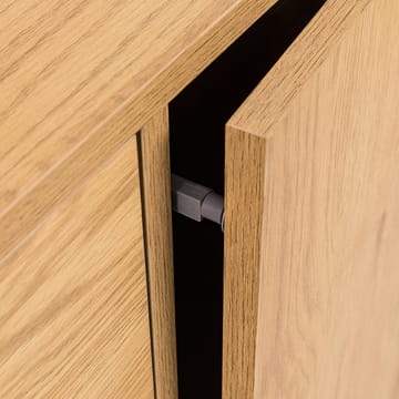 Sideboard Sacha melamin med ekbark 160x40x74 cm - Brun - Förvaring - Förvaringsmöbler - Sideboard & skänk