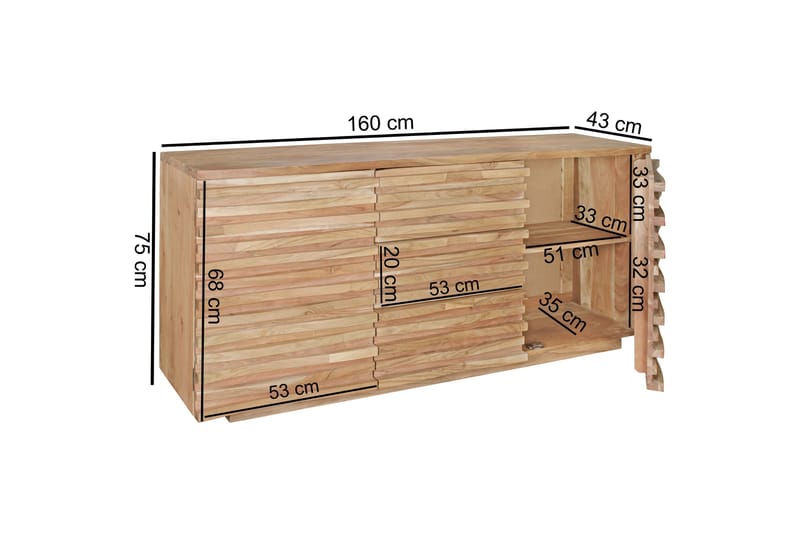Aggrey Skänk - Trä/natur - Förvaring - Förvaringsmöbler - Sideboard & skänk