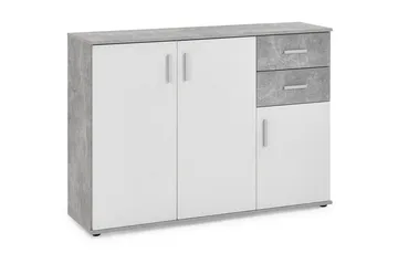 Albi Skänk 121 cm - Grå/Vit - Förvaring - Förvaringsmöbler - Sideboard & skänk