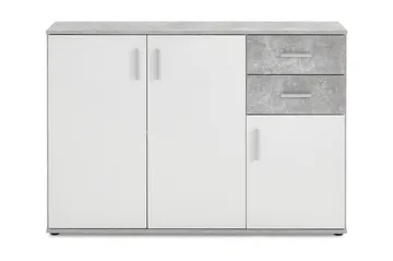 Albi Skänk 121 cm - Grå/Vit - Förvaring - Förvaringsmöbler - Sideboard & skänk