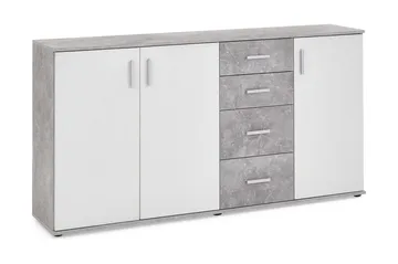 Albi Skänk 160 cm - Grå/Vit - Förvaring - Förvaringsmöbler - Sideboard & skänk