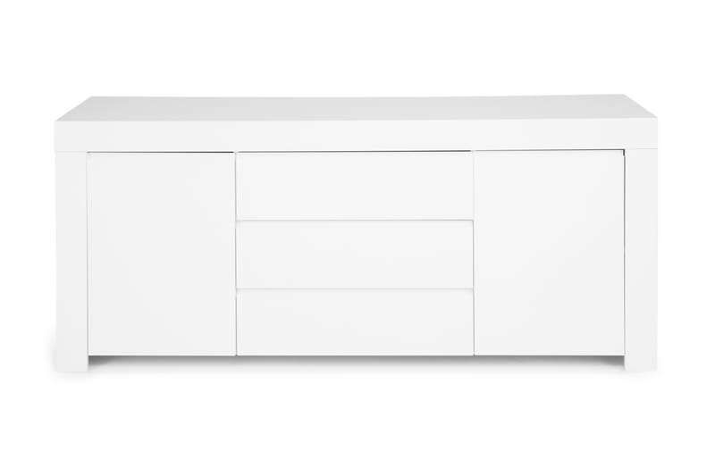 Amalfi Sideboard 190 cm 2 Dörrar 3 Lådor - Vit Högglans - Sideboard & skänk