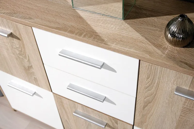 Aragon Skänk 115 cm - Vit/Ljus Ek - Förvaring - Förvaringsmöbler - Sideboard & skänk