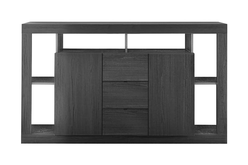 Asfordby Sideboard 134x102x42 cm - Svart - Sideboard & skänk