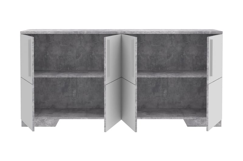 Atwoods Sideboard 87x180 cm - Betonggrå/Vit - Sideboard & skänk