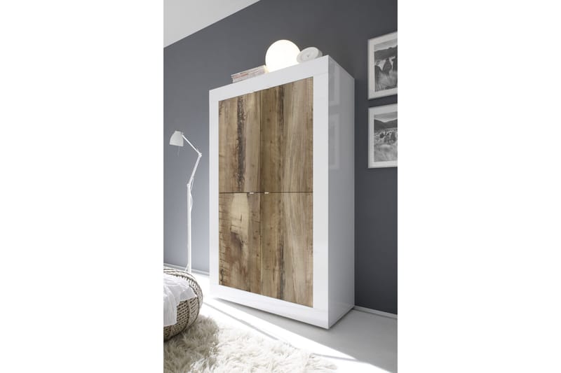 Basic Skänk 102x43 cm - Vit Högglans - Förvaring - Förvaringsmöbler - Sideboard & skänk