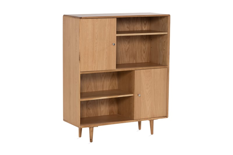 Beagan Skåp Massiv Ek 100x35 cm - Brun - Sideboard & skänk