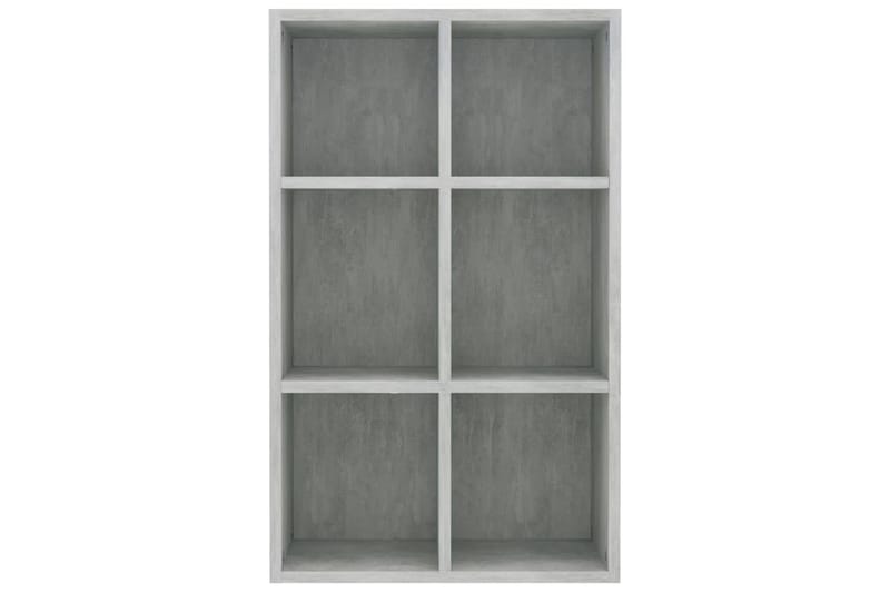 Bokhylla/skänk betonggrå 66x30x97,8 cm spånskiva - Grå - Förvaring - Förvaringsmöbler - Sideboard & skänk
