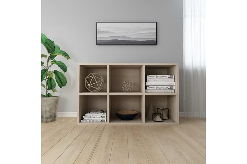 Bokhylla/skänk sonoma-ek 66x30x97,8 cm spånskiva - Brun - Förvaring - Förvaringsmöbler - Sideboard & skänk