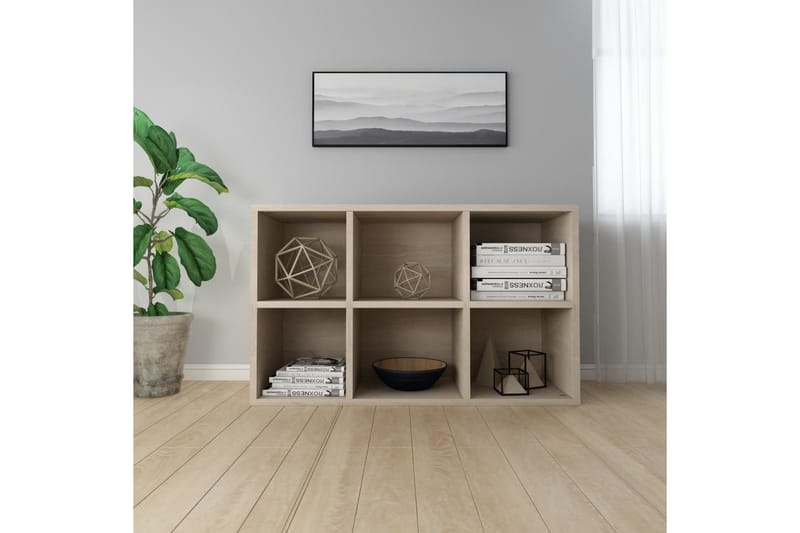 Bokhylla/skänk sonoma-ek 66x30x97,8 cm spånskiva - Brun - Sideboard & skänk