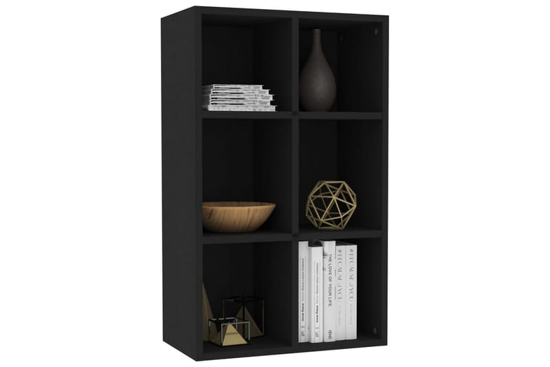 Bokhylla/skänk svart 66x30x97,8 cm spånskiva - Svart - Förvaring - Förvaringsmöbler - Sideboard & skänk